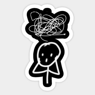 stressed Sticker